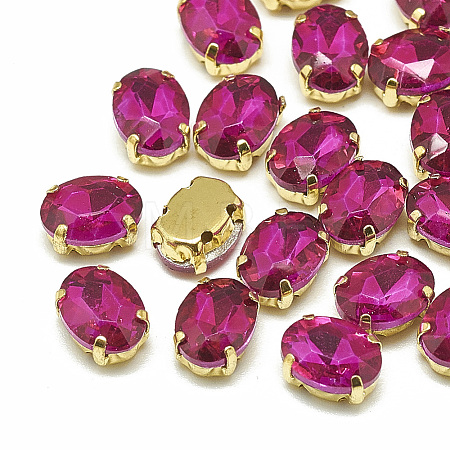 Sew on Rhinestone RGLA-T091-10x14mm-09G-1