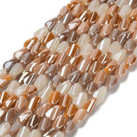 Electroplate Glass Beads Strands X-EGLA-P065-01A-03-1