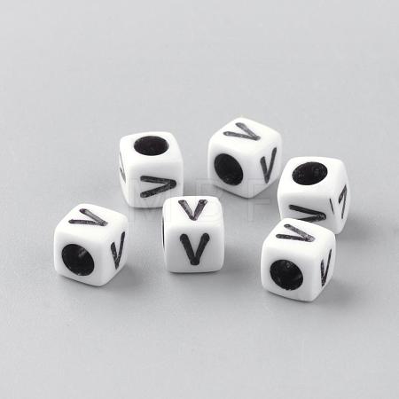 Opaque Acrylic Beads SACR-Q188-02V-1
