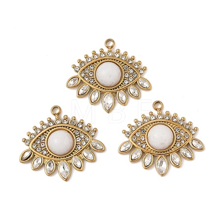 Natural White JadeEye Pendants STAS-P380-24G-01-1