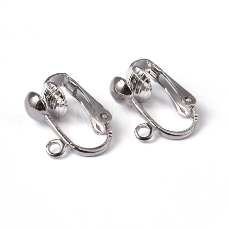 Iron Clip-on Earring Findings EC141-NF-1