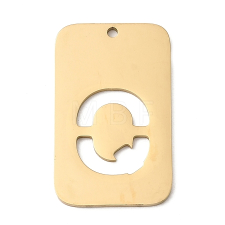 304 Stainless Steel Pendants STAS-D200-01Q-G-1