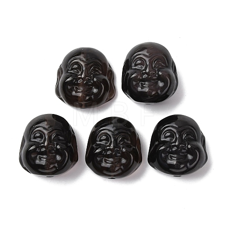 Natural Ice Obsidian Carved Beads G-A310-05-1