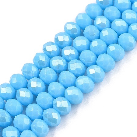 Electroplate Glass Beads Strands LS-EGLA-A044-P6mm-A08-1