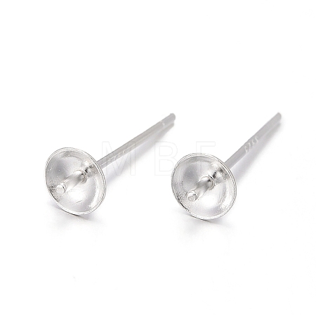 925 Sterling Silver Stud Earring Findings STER-T002-181S-1