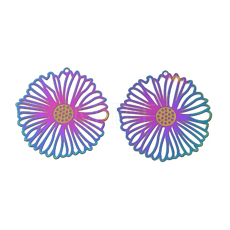 304 Stainless Steel Filigree Pendants SA-CBA31EA-01-1