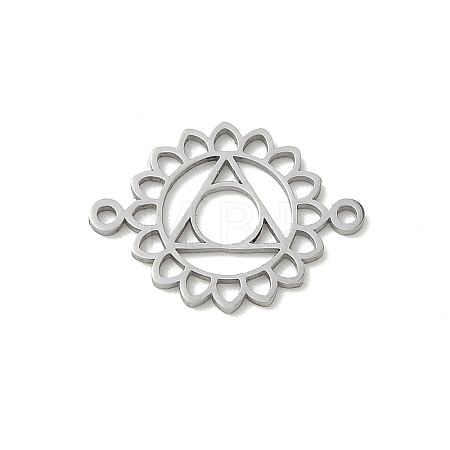 Chakra 304 Stainless Steel Connector Charms SA-CBA28C1-01A-P-1