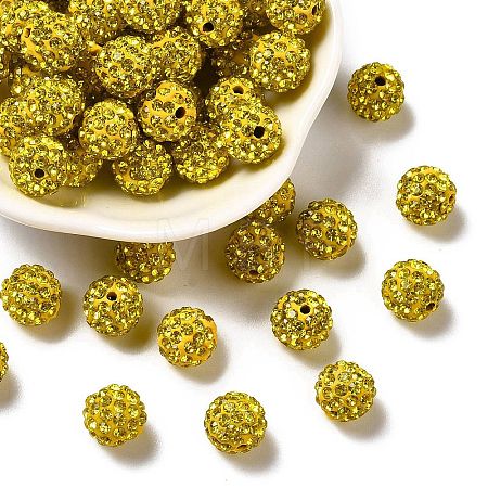 Pave Disco Ball Beads X1-RB-A130-10mm-17-1