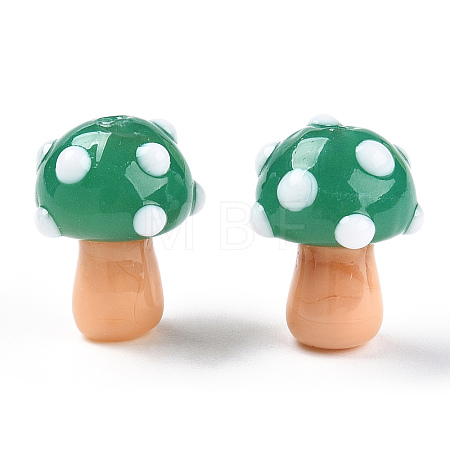 Handmade Lampwork Beads Strands X-LAMP-N024-09E-1
