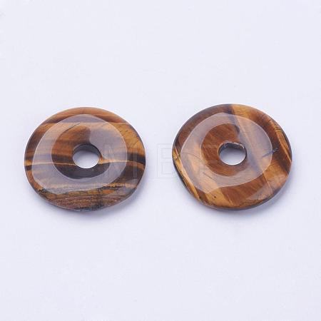 Natural Tiger Eye Pendants G-F524-B03-1