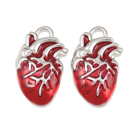 Rack Plating Alloy Enamel Pendants AL-CBA2B10-01P-01-1