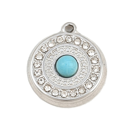304 Stainless Steel Rhinestone Pendants CE-CBAF3A3-25P-01-1