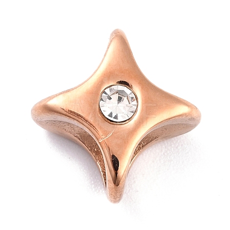 Ion Plating(IP) 304 Stainless Steel Slide Charms STAS-I190-27RG-1