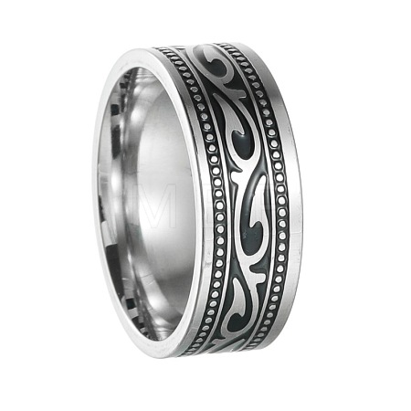 Retro Viking 201 Stainless Steel Finger Rings for Men FS-WGFAFFE-18-1