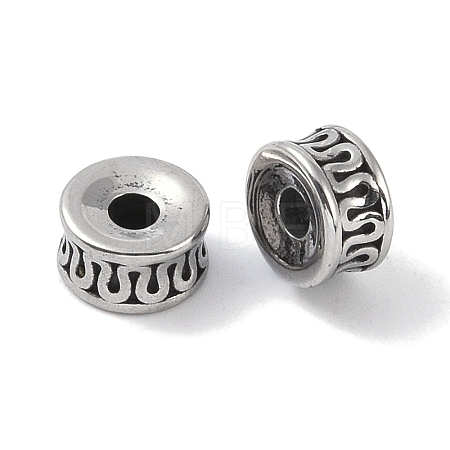 316 Surgical Stainless Steel Spacer Beads Hand Polished LS-STAS-P362-18AS-1