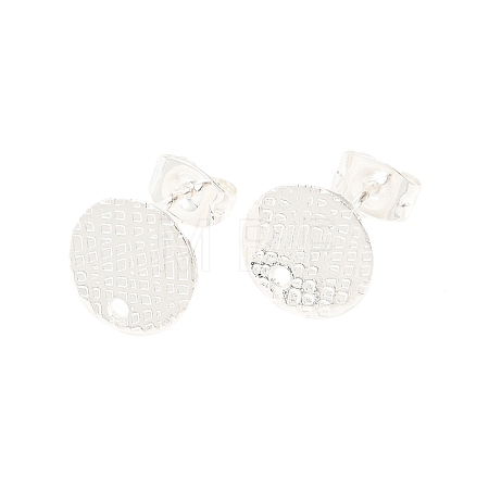 304 Stainless Steel Ear Stud Findings STAS-O119-14A-S-1