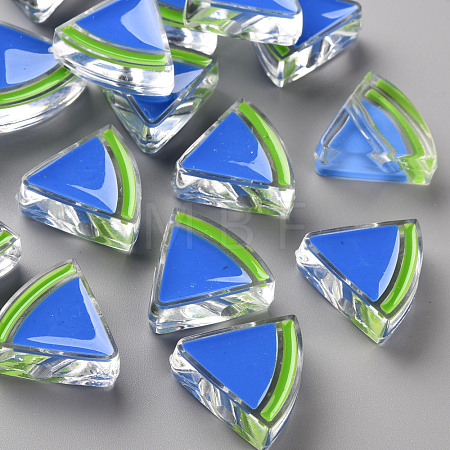 Transparent Enamel Acrylic Beads TACR-S155-001K-1