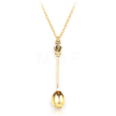 Teaspoon Alloy Pendant Necklaces for Women FS-WG6242D-03-1