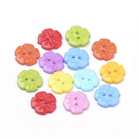 2-Hole Acrylic Buttons BUTT-Q037-08-1