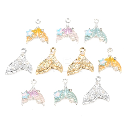 Alloy Enamel Pendants AL-CBAAE77-03-1