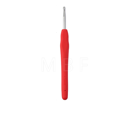 TPR Handle Aluminum Crochet Hook Needles TOOL-K016-05F-1