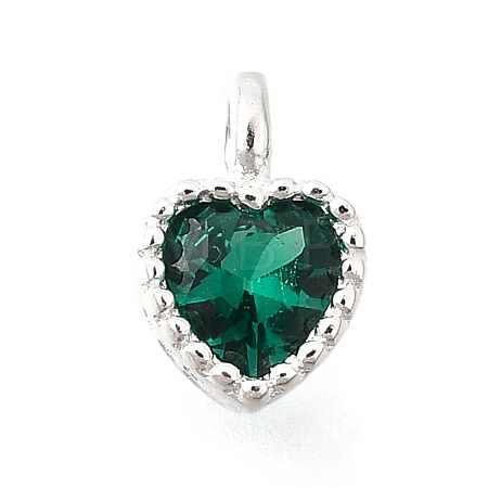 925 Sterling Silver Cubic Zirconia Charms STER-Q005-01A-C-1