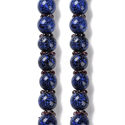 Handmade Lampwork Beads Strands LAMP-Q036-06B-1