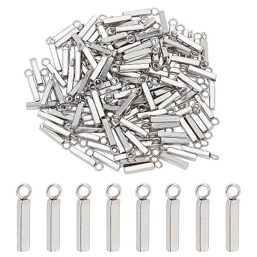 200Pcs 304 Stainless Steel Pendants STAS-DC0011-15-1