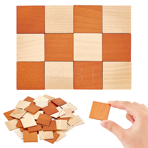 48Pcs Mini Wood Floor FIND-WH0420-154-1