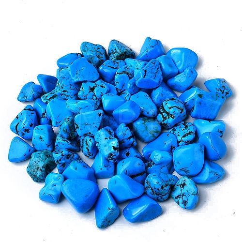 Synthetic Turquoise Imitation Pebble Ornament PW-WG8720F-36-1