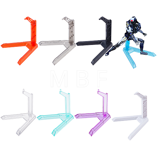 8 Sets 8 Style Plastic Model Toy Assembled Holder AJEW-FH0002-33-1