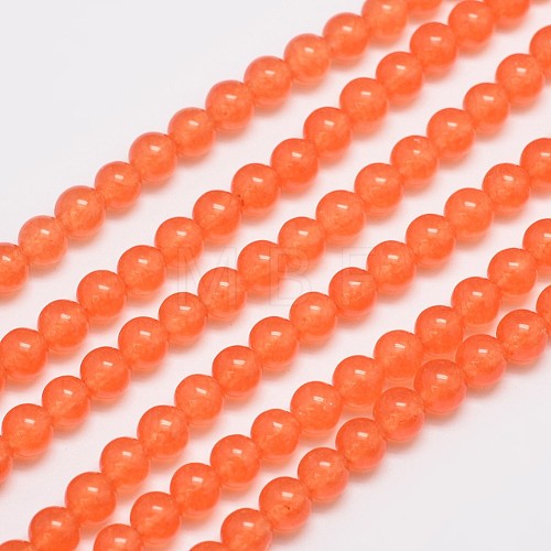 Natural & Dyed Malaysia Jade Bead Strands G-A146-6mm-A07-1