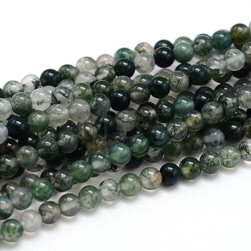 Natural Gemstone Round Bead Strands X-G-J303-07-8mm-1