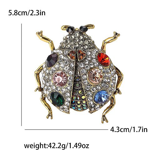 Alloy Rhinestone Brooch for Backpack Clothes PW-WG27B6F-03-1