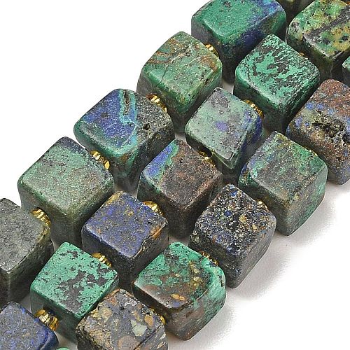 Natural Azurite Beads Strands G-G053-B20-01-1