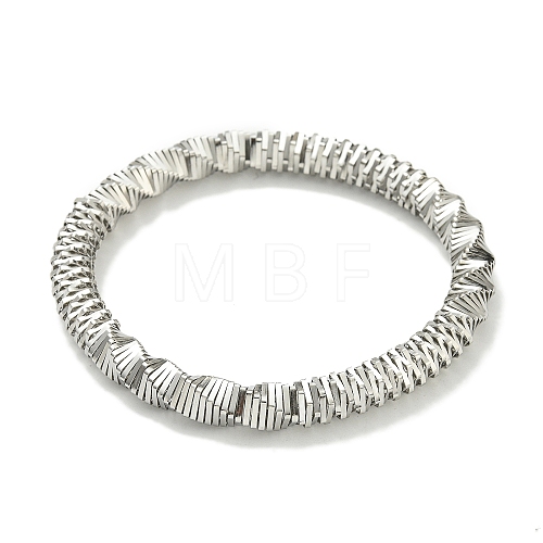 Non-Tarnish 304 Stainless Steel Twist Bracelets BJEW-H617-06P-1