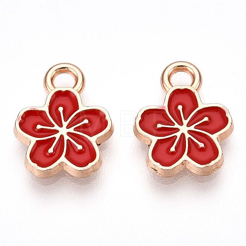 Alloy Enamel Charms ENAM-T022-07D-1