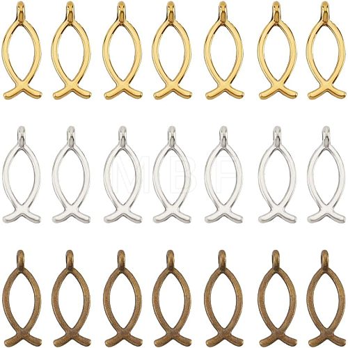  90Pcs 15 Style Zinc Alloy & Alloy Pendants FIND-NB0001-62-1