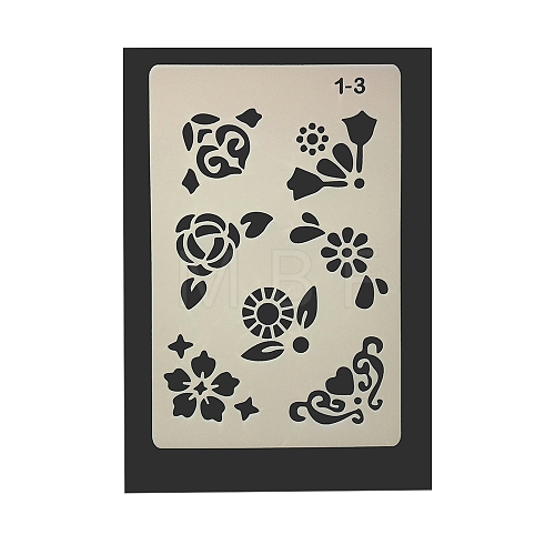 Eco-Friendly PET Plastic Hollow Painting Silhouette Stencil DRAW-PW0008-01C-1