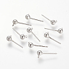 Brass Stud Earring Findings LS-KK-T014-66P-1