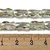 Transparent Electroplate Glass Beads Strands GLAA-G116-01A-HR03-3