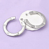 C-Shaped Brass Stud Earrings EJEW-K309-19P-3
