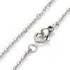 304 Stainless Steel Pendant Necklaces NJEW-Z004-05P-3