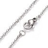 Non-Tarnish 304 Stainless Steel Pendant Necklaces NJEW-Z004-05P-3