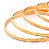 Women's Simple Fashion 304 Stainless Steel Stackable Buddhist Bangles BJEW-H547-03-3