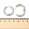 Tarnish Resistant 202 Stainless Steel Huggie Hoop Earrings EJEW-O087-08J-P-2