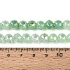 Anti-Tarnish Electroplate Glass Beads Strands GLAA-N064-8mm-09-2