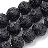 Natural Lava Rock Beads Strands X-G-S259-11-10mm-1
