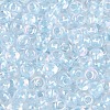 FGB Inside Colours Transparent Glass Seed Beads SEED-T009-01D-2