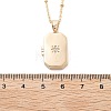 Clear Cubic Zirconia Locket Necklaces NJEW-A036-01B-3